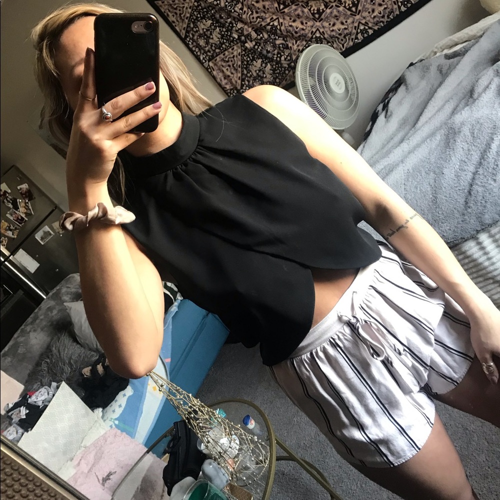 Blue Blush Crop Top